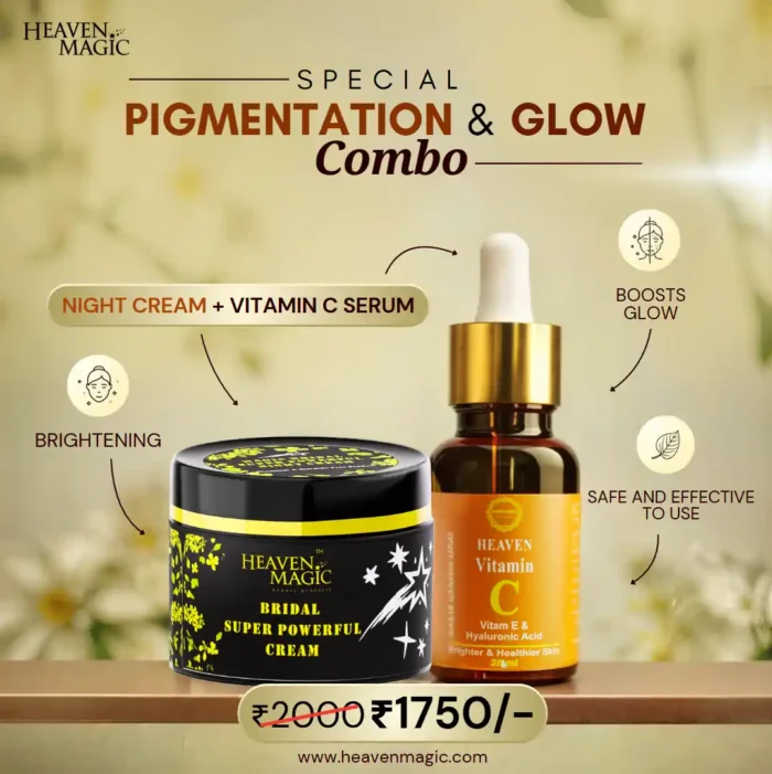 SPECIAL  Pigmentation & Glow  Combo | Night Cream + Vitamin C Serum - Image 1